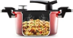 Rosmarino - Snelkookpan Met Glazen Deksel - Zwart - Ø24cm - 5 Liter - 100% PFAS & PFOA Vrij - Aluminium - Pressure Cooker - Non-stick Minerale Coating - Ergonomische Handgrepen - Geschikt Voor Alle Warmtebronnen -Keukengerei Verkoop 1200x622 2