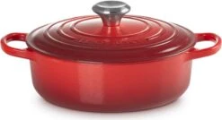 Le Creuset - Gietijzeren - Lage Braadpan - 24cm - Kersenrood -Keukengerei Verkoop 1200x653 1