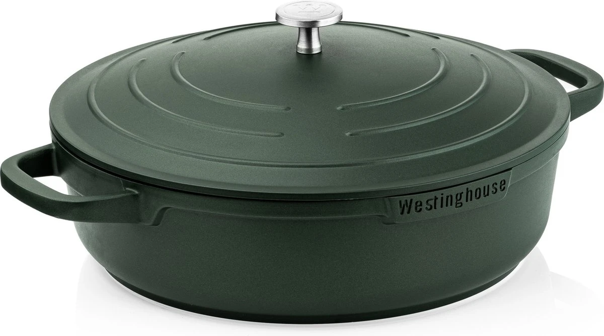 Westinghouse Performance Series - Hapjespan Inductie Met Deksel - 28cm Sauteerpan - Oven Geschikt - Groen 1 Westinghouse Performance Series - Hapjespan Inductie Met Deksel - 28cm Sauteerpan - Oven Geschikt - Groen