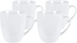 Excellent Houseware Set Van 4x Stuks Bekers/mokken Wit 380 Ml Van Porselein - Melkbekers 9 Excellent Houseware Set Van 4x Stuks Bekers/mokken Wit 380 Ml Van Porselein - Melkbekers -Keukengerei Verkoop 1200x682 2