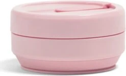 STOJO - Opvouwbare Beker - To Go - Roze - 237ml (8oz) - Herbruikbaar -Keukengerei Verkoop 1200x721 3