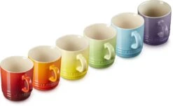 Le Creuset Set Van 6 Koffiebekers 200 Ml Regenboog Kleuren -Keukengerei Verkoop 1200x735 2