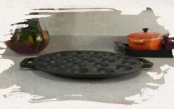 YUGN BLACK Poffertjespan Poffertjesmaker 6 Delige Set - 19 Poffertjes Incl Doseerfles Kwast Poffertjesvork Siliconen Ovenwanten - Platte Onderkant Poffertjespan Inductie Poffertjespan Elektrisch - Cadeau Tip 14 YUGN BLACK Poffertjespan Poffertjesmaker 6 Delige Set - 19 Poffertjes Incl Doseerfles Kwast Poffertjesvork Siliconen Ovenwanten - Platte Onderkant Poffertjespan Inductie Poffertjespan Elektrisch - Cadeau Tip -Keukengerei Verkoop 1200x751