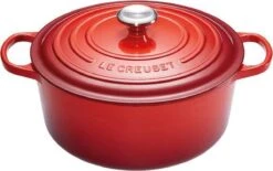 Le Creuset Signature Braadpan - 4,2 L - 24 Cm - Kersenrood -Keukengerei Verkoop 1200x753 2