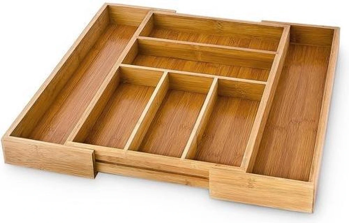 HI Bestekbak Uitschuifbaar Bamboe 8 HI Bestekbak Uitschuifbaar Bamboe - Afbeelding 8