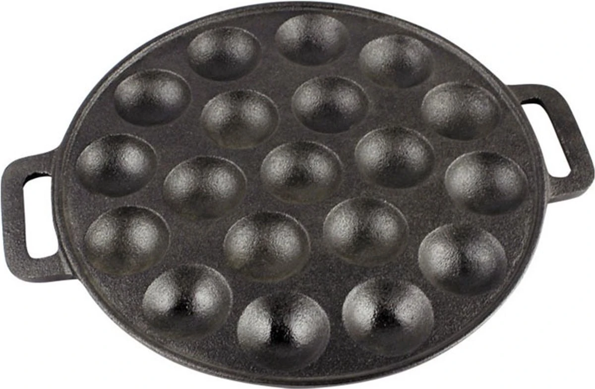 YUGN BLACK Poffertjespan Poffertjesmaker 6 Delige Set - 19 Poffertjes Incl Doseerfles Kwast Poffertjesvork Siliconen Ovenwanten - Platte Onderkant Poffertjespan Inductie Poffertjespan Elektrisch - Cadeau Tip 8 YUGN BLACK Poffertjespan Poffertjesmaker 6 Delige Set - 19 Poffertjes Incl Doseerfles Kwast Poffertjesvork Siliconen Ovenwanten - Platte Onderkant Poffertjespan Inductie Poffertjespan Elektrisch - Cadeau Tip - Afbeelding 8