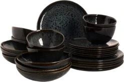 Palmer Serviesset Eccentric Stoneware 6-persoons 24-delig Blauw -Keukengerei Verkoop 1200x792 2