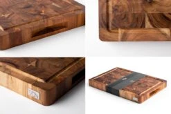 VDN Professionele Snijplank Acacia Hout Met Sapgeul En Handvatten – Hakblok 26x38x3.5 Cm -Keukengerei Verkoop 1200x800 89