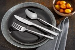 Sola Bestekset Luxor - Modern - 9 Persoons - 90 Delig - Zilverwit Edelstaal 18/10 - RVS - Zilver -Keukengerei Verkoop 1200x801