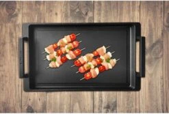 Eurolux Teppanyaki Plaat Met Grepen - 41 X 24 X 2.5 Cm - Zwart - Aluminium - Geschikt Voor Alle Warmtebronnen -Keukengerei Verkoop 1200x809