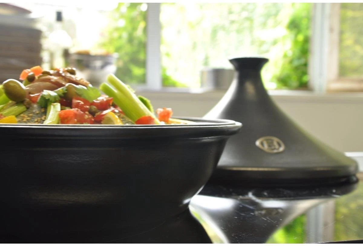 Emile Henry Tajine - Ø32 Cm - Fusain 5 Emile Henry Tajine - Ø32 Cm - Fusain - Afbeelding 5