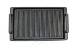 Eurolux Grillplaat Met Grepen - 41 X 24 X 2.5 Cm - Zwart - Aluminium - Geschikt Voor Alle Warmtebronnen -Keukengerei Verkoop 1200x821 2
