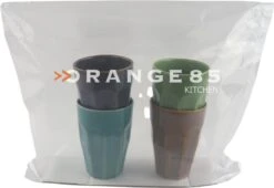 Orange85 Cappuccino Mokken - Latte Macchiato Glazen - 330 Ml - Hittebestendig - Set Van 4 - Porselein - Multicolor - Cappuccino Glazen - Cappuccino Kopjes -Keukengerei Verkoop 1200x828 1