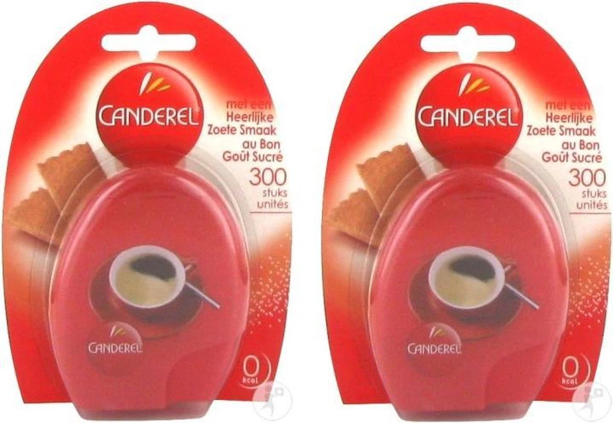 Canderel Zoetjes 300 Stuks 2 Verpakkingen 1 Canderel Zoetjes 300 Stuks 2 Verpakkingen