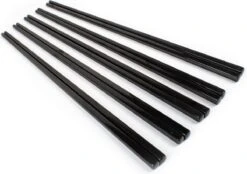 Dymund® Chopsticks - 5 Persoons Eetstokjes Set - Herbruikbaar - RVS - Zwart -Keukengerei Verkoop 1200x843