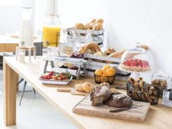 APS-Germany® Houten Snijplank Met Opvangbak En Antislip - Broodsnijplank - 48,0 X 34,0 X 3,5 Cm - Broodplank - Acacia Hout -Keukengerei Verkoop 1200x900 47