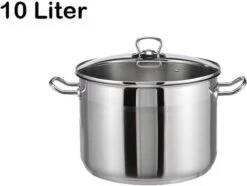 Haushalt Soeppan Met Glazen Deksel - 10 Liter- RVS 16 Haushalt Soeppan Met Glazen Deksel - 10 Liter- RVS -Keukengerei Verkoop 1200x905 3