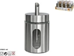 Gerim - Suikerpot/suikerstrooier RVS Metaal Met Strooi Tuit 260 Ml -Keukengerei Verkoop 1200x908 2