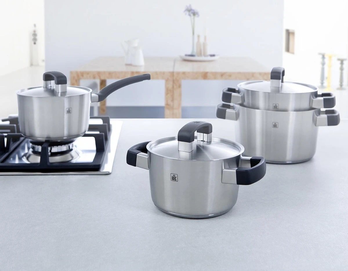 BK Conical Cool Soeppan - Ø 24 Cm - RVS - Inductie 2 BK Conical Cool Soeppan - Ø 24 Cm - RVS - Inductie - Afbeelding 2