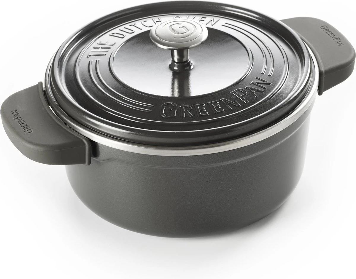 GreenPan Featherweights Braadpan 22cm - Zwart - Inductie - PFAS-vrij 1 GreenPan Featherweights Braadpan 22cm - Zwart - Inductie - PFAS-vrij