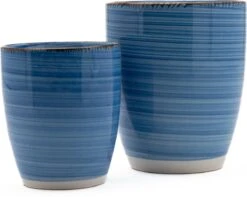 Koffiekopjes - Ocean Blue - Koffiebeker - Unieke Kleuren - Blauw - Set Van 12 Kopjes (ook Los Verkrijgbaar) - 160ML En 340ML - Porselein - Hip En Trendy -Keukengerei Verkoop 1200x957 1