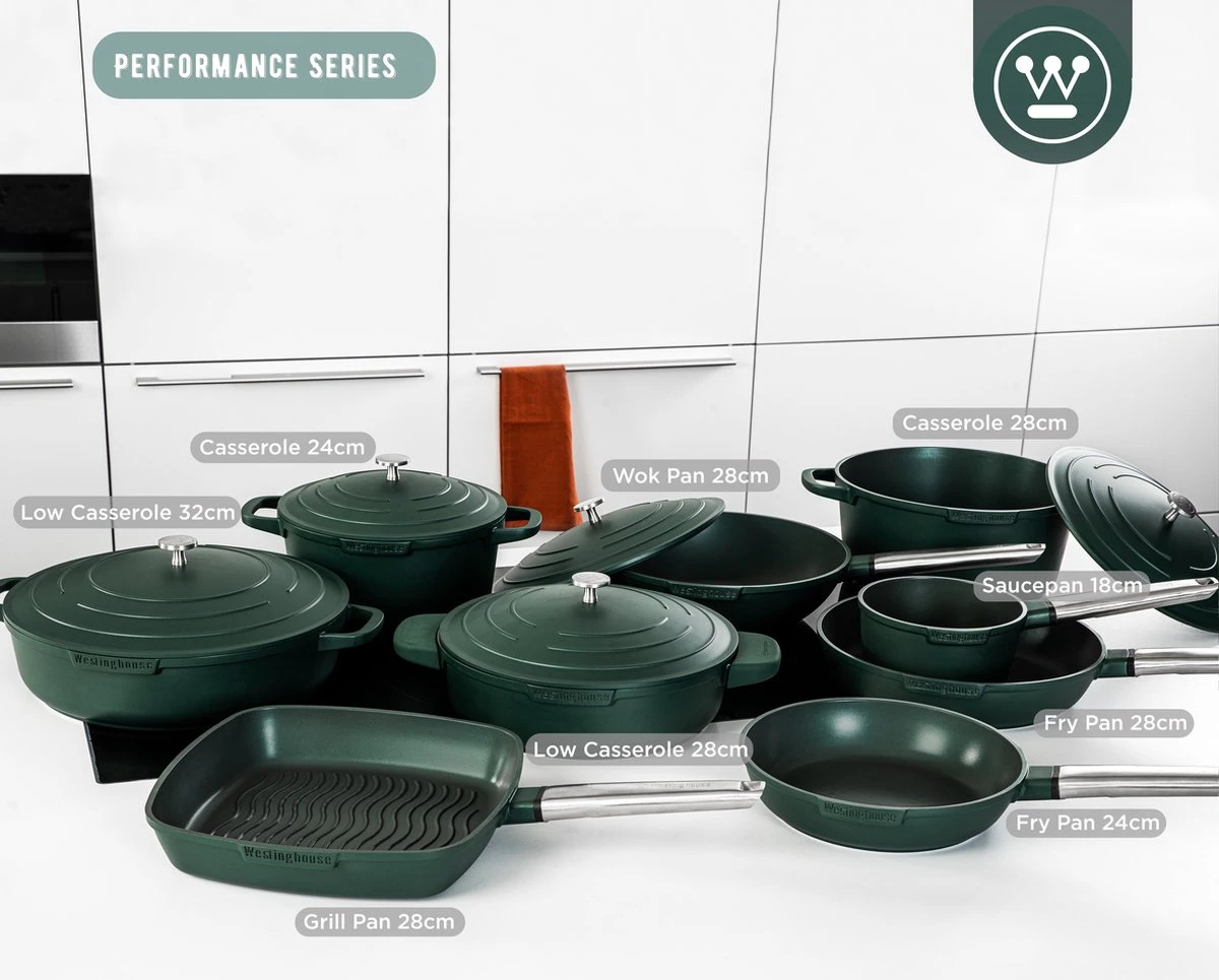 Westinghouse Performance Series - Koekenpan Inductie 24cm - Oven Geschikt - Groen 5 Westinghouse Performance Series - Koekenpan Inductie 24cm - Oven Geschikt - Groen - Afbeelding 5