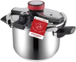 Royal Swiss Snelkookpan / Couscous Pan - 2 In 1 - 10 Liter - Ø 26 Cm - RVS - Inductie - Automatische Sluiting -Keukengerei Verkoop 1200x976 4