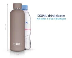 TIGR The Minimalist - Drinkfles - Thermosfles - RVS - 500ml - Taupe -Keukengerei Verkoop 1200x976 6