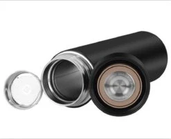 YUNICS® Thermoskan - Met Smart Temperatuur Display - Thermos - Thermosfles - Thermosbeker - Thermofles - Isoleerfles - Travel Mug - RVS - Zwart -Keukengerei Verkoop 1200x977