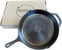 Koock Amsterdam® Skillet Gepolijst Gietijzer - 25cm - Koekenpan - Geschikt Voor Alle Warmtebronnen -Keukengerei Verkoop 1200x978