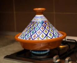 CRAFLAIR ~ Tajine ~ Ø 30 Cm ~ Geschikt Voor Inductie - Adapter ~ Handgemaakt ~ Geglazuurd Keramiek -Keukengerei Verkoop 1200x982 4