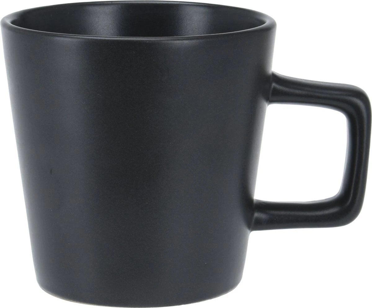 Homecookingchef Serviesset - Mat Zwart - 16-delig - Sterk Aardewerk 5 Homecookingchef Serviesset - Mat Zwart - 16-delig - Sterk Aardewerk - Afbeelding 5