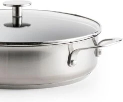 KitchenAid Stainless Steel Hapjespan Met Glazen Deksel ø28cm - RVS - Inductie - Anti-aanbak -Keukengerei Verkoop 1200x995 4