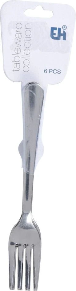 Merkloos Gebaksvork Set 6 Stuks