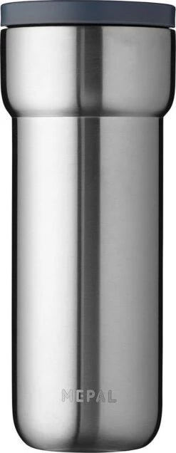 Mepal Isoleerbeker Ellipse 475 Ml – Houdt Je Drankje 6 Uur Warm En 10 Uur Koud – Natural Brushed – Koffiebeker To Go – Lekdicht – Thermosbeker