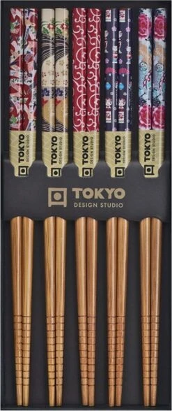 Tokyo Design Studio – Chopstick Set – Eetstokjes - Gekleurd – 5 Paar