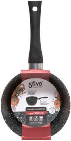 5Five - Steelpan/sauspan - Alle Kookplaten Geschikt - Zwart - D16 Cm -Keukengerei Verkoop 604x1200