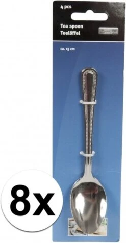 Merkloos 8x Stuks Sierlijke Grote Thee/dessertlepeltjes - Bestek - 15 Cm Van RVS -Keukengerei Verkoop 622x1200