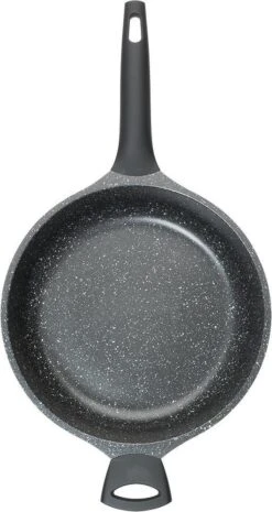 Sola Hapjespan Fair Cooking - Ø 28 Cm - Zwart/wit - Aluminium - Antiaanbaklaag -Keukengerei Verkoop 638x1200
