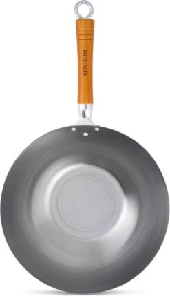 Ken Hom Classic Wok - Ø 32cm In Koolstofstaal En Houten Greep -Keukengerei Verkoop 690x1200 1