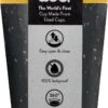 Circular&Co. Herbruikbare To Go Koffiebeker (rCUP) Zwart/geel 8oz/227ml