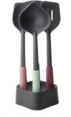 Brabantia Tasty+ Kookgerei Set - 4-delig Plus Houder - Mixed Colours -Keukengerei Verkoop 734x1200 1