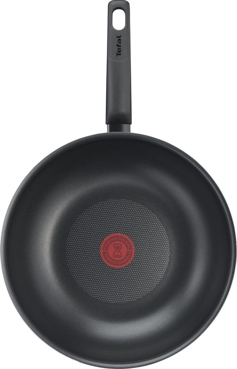 Tefal Easy Plus Pannenset - Koekenpan Ø 24 Cm + Wokpan Ø 28 Cm - Niet Geschikt Voor Inductie 5 Tefal Easy Plus Pannenset - Koekenpan Ø 24 Cm + Wokpan Ø 28 Cm - Niet Geschikt Voor Inductie - Afbeelding 5