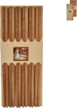 Merkloos 12 Paar Chopsticks - Bamboe - Sushi Eetstokjes - Lengte 24 Cm -Keukengerei Verkoop 859x1200