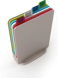 Joseph Joseph JosephJoseph - Index - Mini - Snijplank In Houder - Set Van 5 Stuks - Zilver -Keukengerei Verkoop 900x1200 18