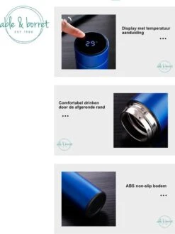 Thermoskan - Thermosfles 500 Ml - Temperatuur Display - 500 Ml - RVS - Wit - Able & Borret -Keukengerei Verkoop 902x1200 2