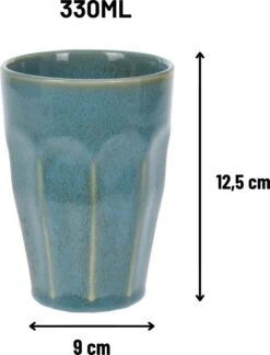 Orange85 Cappuccino Mokken - Latte Macchiato Glazen - 330 Ml - Hittebestendig - Set Van 4 - Porselein - Multicolor - Cappuccino Glazen - Cappuccino Kopjes -Keukengerei Verkoop 914x1200 1