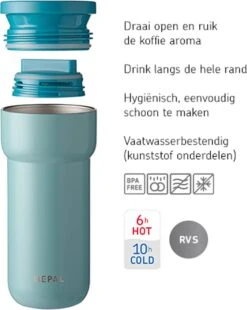 Mepal Isoleerbeker Ellipse 475 Ml – Houdt Je Drankje 6 Uur Warm En 10 Uur Koud – Natural Brushed – Koffiebeker To Go – Lekdicht – Thermosbeker -Keukengerei Verkoop 955x1200 4