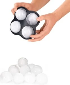 Blumtal Bollen IJsblokjesvorm - 2 X 4 IJsblokjes - Hoogwaardig Siliconen - 8 Stuks - 5 Cm - Grijs - Blauw / Lichtblauw -Keukengerei Verkoop 992x1200 1