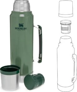Stanley The Legendary Classic Bottle 1,00L - Thermosfles - Hammertone Green -Keukengerei Verkoop 996x1200